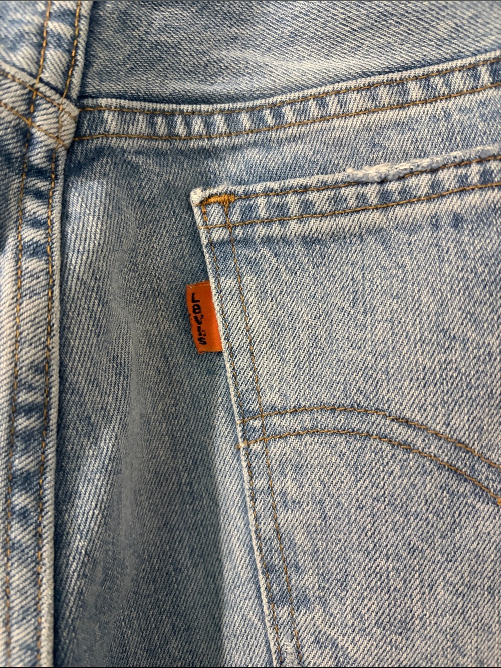 Vintage Orange Tab Levi's Women’s 517 Light Blue Bootcut Jeans Size 29 - Picture 6 of 11